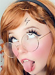 Fapello -- Belle Delphine ahegao face leaked pictures Camsoda